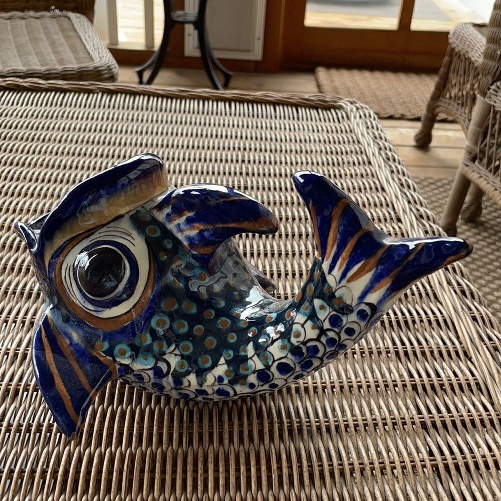 Handmade & Signed Ken Edwards Pottery Fish - Picture 2 of 10